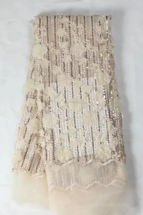 YJY04 4! Оптовая Африканская сеть Кружево Ткань красивый вышитый тюль для