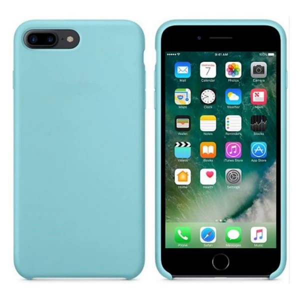 23 Glacier Blue Официальный силиконовый чехол для iPhone 7 8 Plus чехол для iPhone 6 S 6 S чехол для телефона s для iPhone XS MAX XR X Чехол без логотипа Coque - Цвет: 23 Glacier Blue