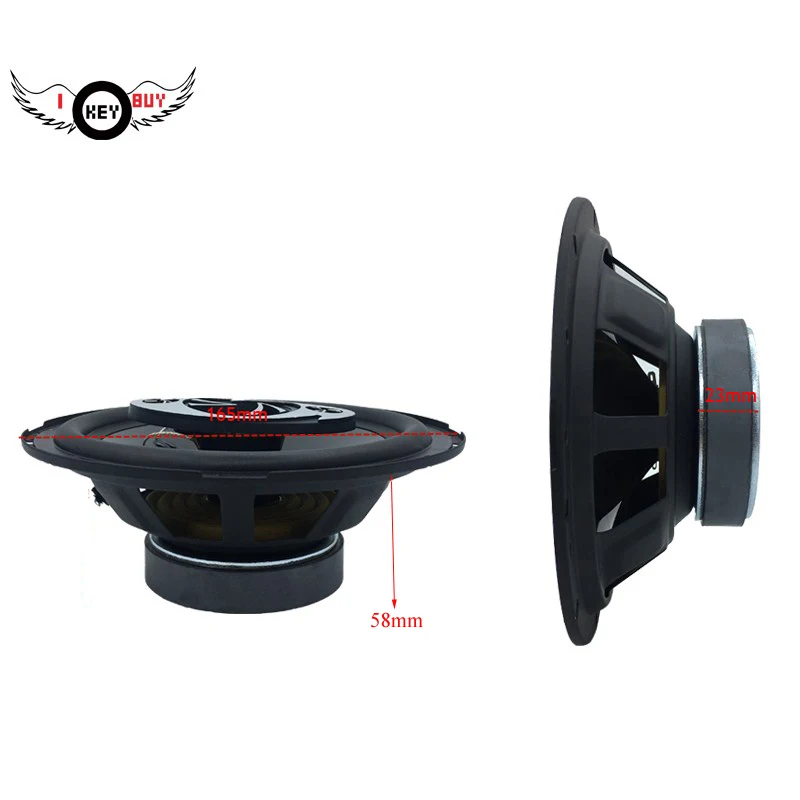 I Key Buy высококачественный динамик s 4 Way 400W 6 5 дюйма Hifi коаксиальный автомобильный
