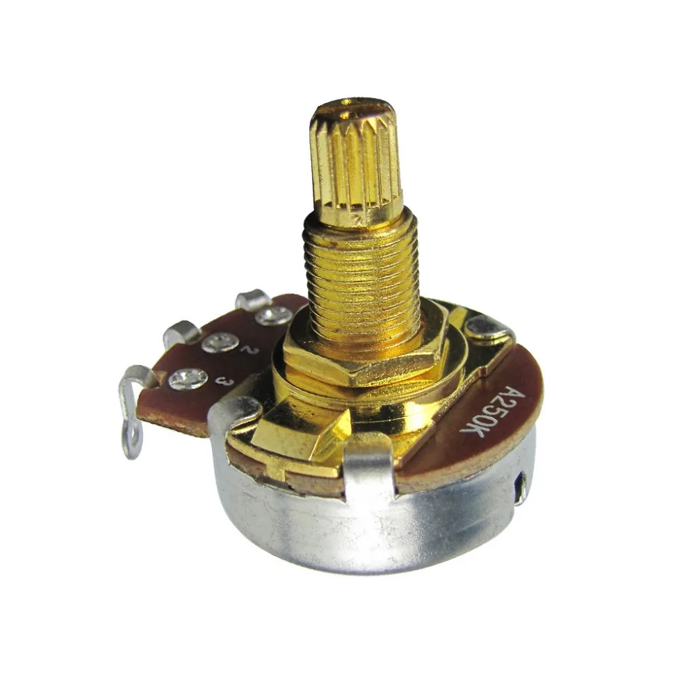 20 шт. потенциометр A250K/ B250K/ A500K /B500K для электрогитары|bass potentiometer|electric guitar potsguitar pot |