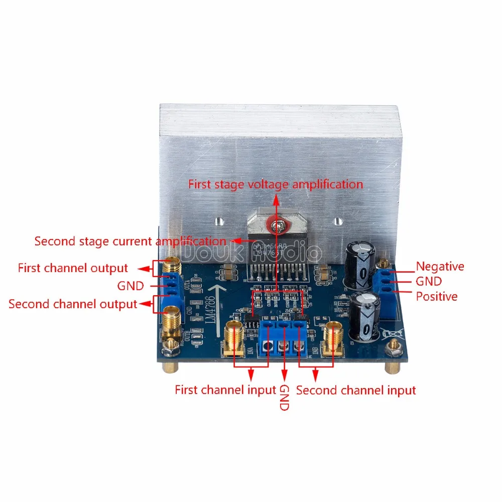 Усилитель мощности LM4766 двухканальный модуль Amp Board 30 Вт Высокое