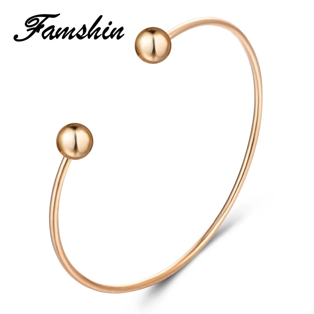 FAMSHIN новые модные ювелирные аксессуары Смешанный Цвет Медь большой шар Сплав