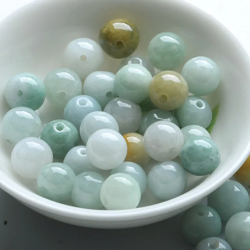 Meetee 5/8/9/13mm Natural Jade Bead Button Handmade Bracelet Cheongsam Decorative Buckle DIY Crafts Sewing Accessories ZK2525 | Дом и сад