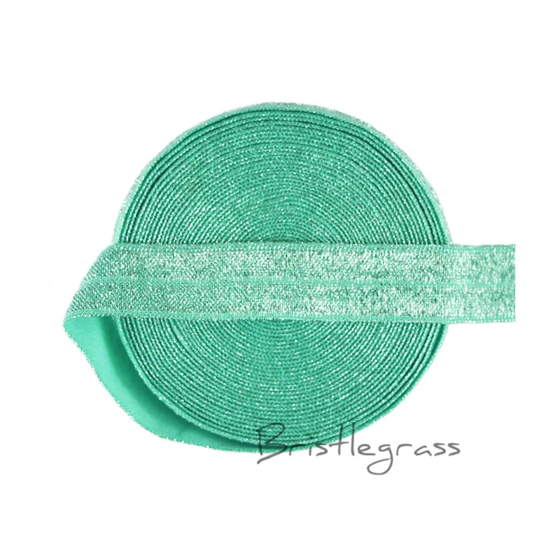 BRISTLEGRASS 5 двор 5/" 1,5 см Цвета: золотистый, серебристый блеск враг внахлест резинки спандекс сатиновая Детская повязка на голову, повязка на голову, кружевные планки DIY Швейные