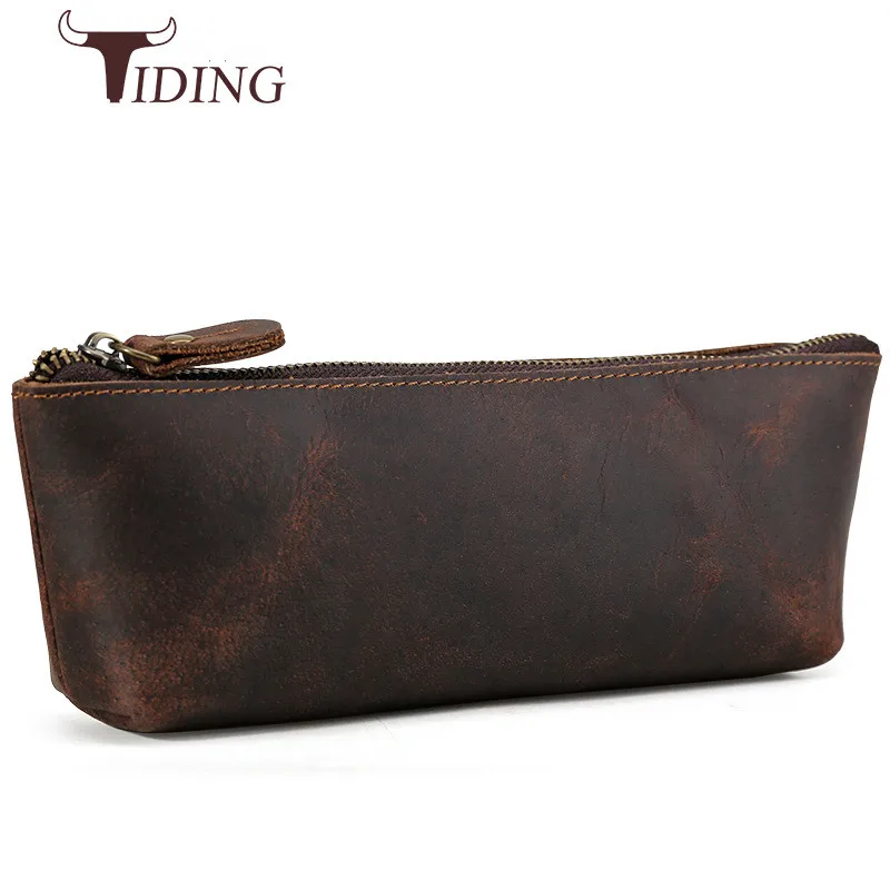 Высококачественный Кошелек для монет tiding из коровьей кожи сумка ручек мужская