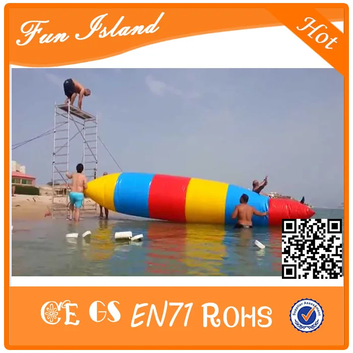 Бесплатная доставка 5x2 м самый популярный надувной водяной шарик катапульта