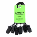 SAMSFX Рыбалка 3 шт. x крышка очки фиксатор поводок Шляпа Ветрозащитный зажим держатель черный нейлоновый шнур ремешок и пластиковые ветрозащитные зажимы