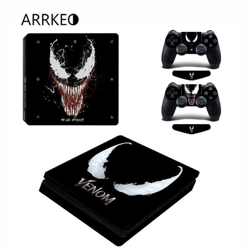 ARRKEO We Venom виниловая наклейка на кожу для PlayStation 4 PS4 Slim консоль 2 контроллера Скины