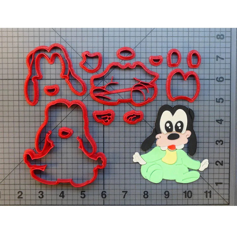 Милый ребенок Гуфи печенья резак набор на заказ 3D печатных торт украшения