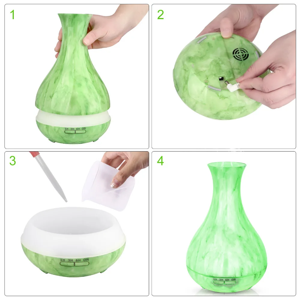 Diffuserlove 550 мл ультразвуковой увлажнитель воздуха древесное зерно Арома эфирное