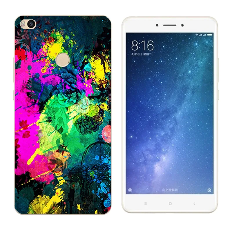 for Xiaomi Mi Max2 Case Scenery Cover Silicone Piano Printing Max 2 Phone Cases Xiomi |