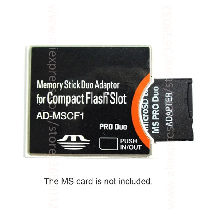 Адаптер для карты памяти Duo к CF MS SLR камеры 1 набор карт type II адаптер sony Compact Flash Slot AD