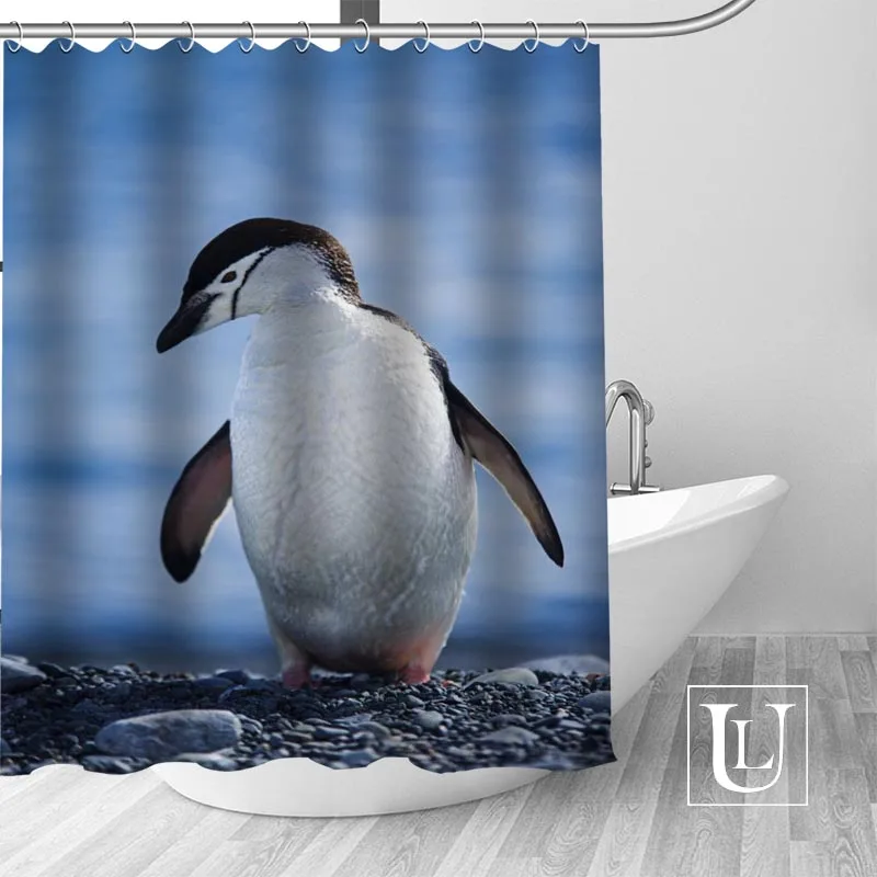 Занавеска для ванной с пингвином на заказ Современная занавеска душа красивая