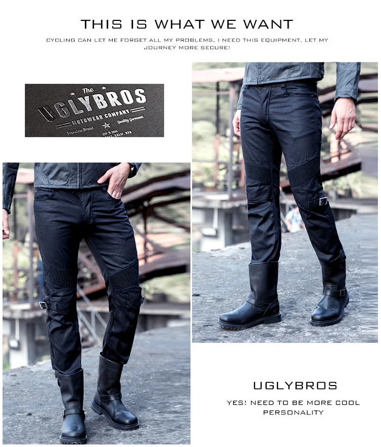 Новинка джинсы UglyBROS Джонни ubs08 зимние пластиковые ветрозащитные для мотоцикла