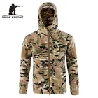 Мужская Флисовая Куртка Mege, камуфляжная тактическая флисовая куртка, теплая верхняя одежда Мультикам, осень 2019