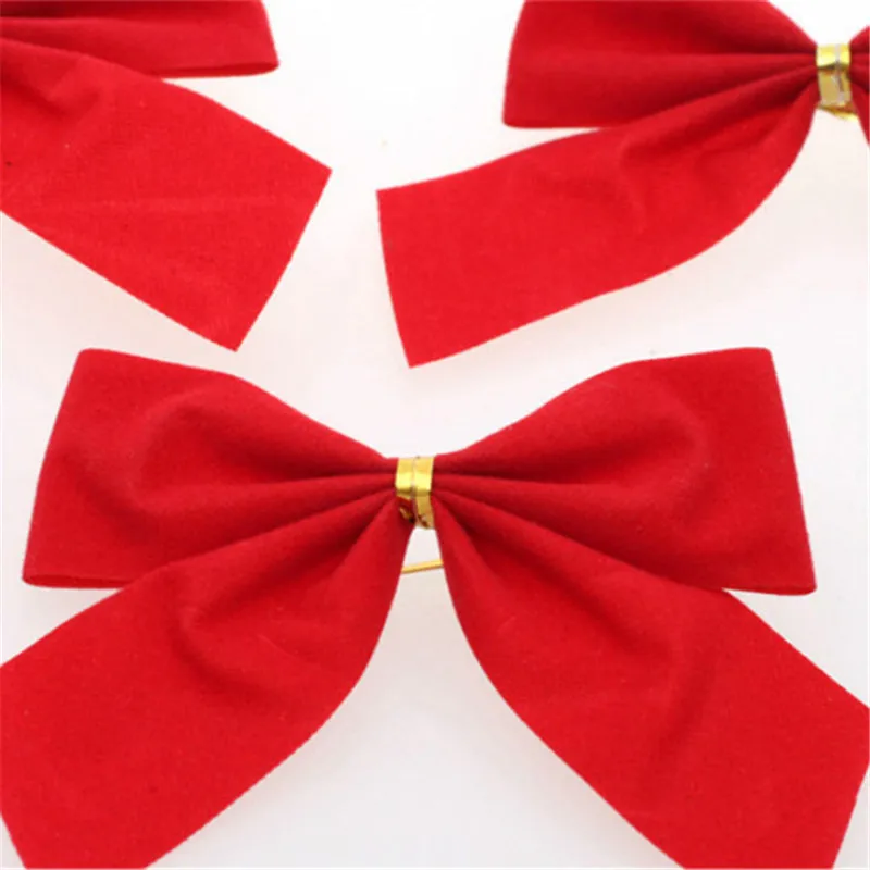 12 шт. декоративные банты для новогодней ёлки|decorative ornaments|decoration partydecorative red |