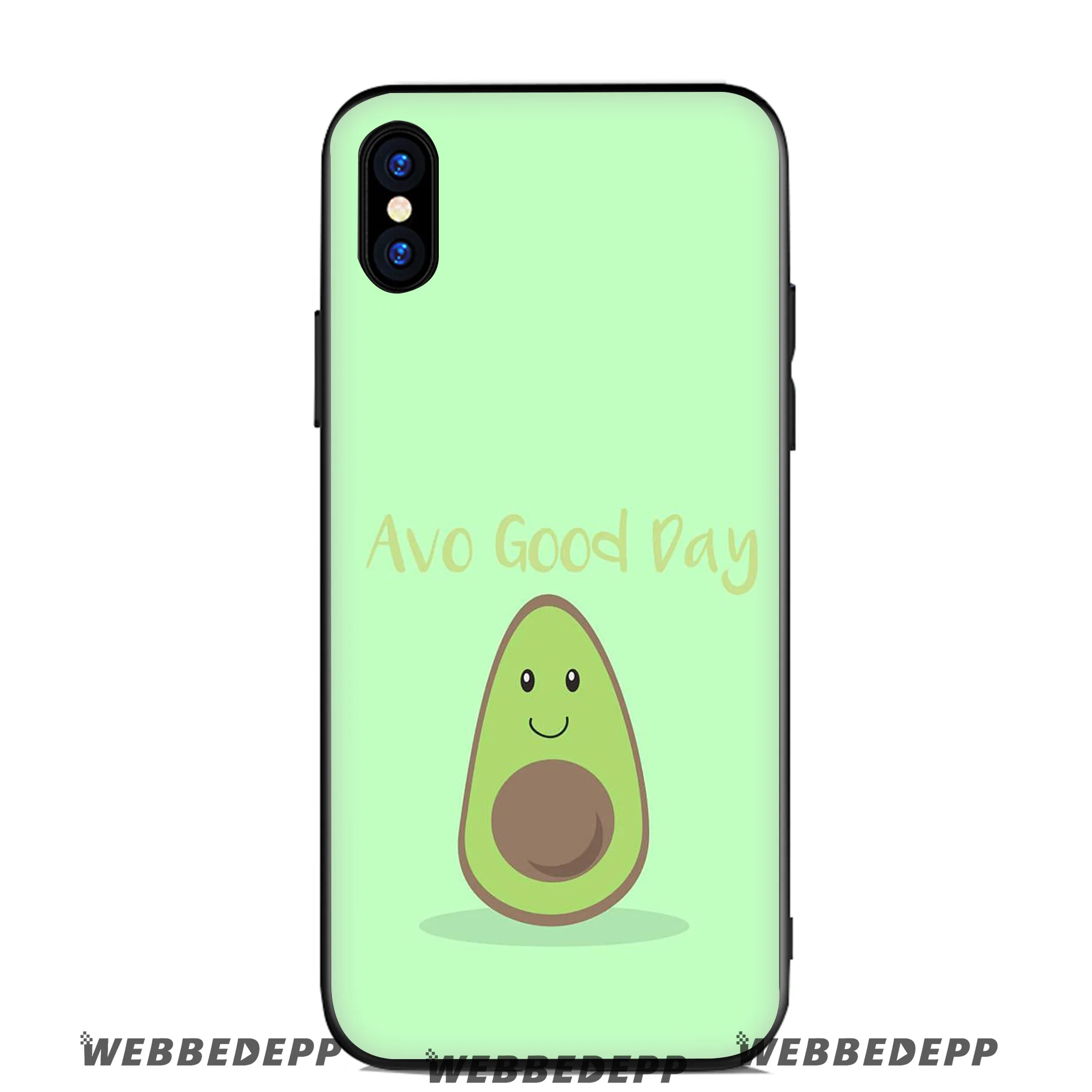 WEBBEDEPP Avo Cardio авокадо Мягкий силиконовый чехол для Apple iPhone 11 Pro Xr Xs Max X или 10 8 7 6 6S Plus 5