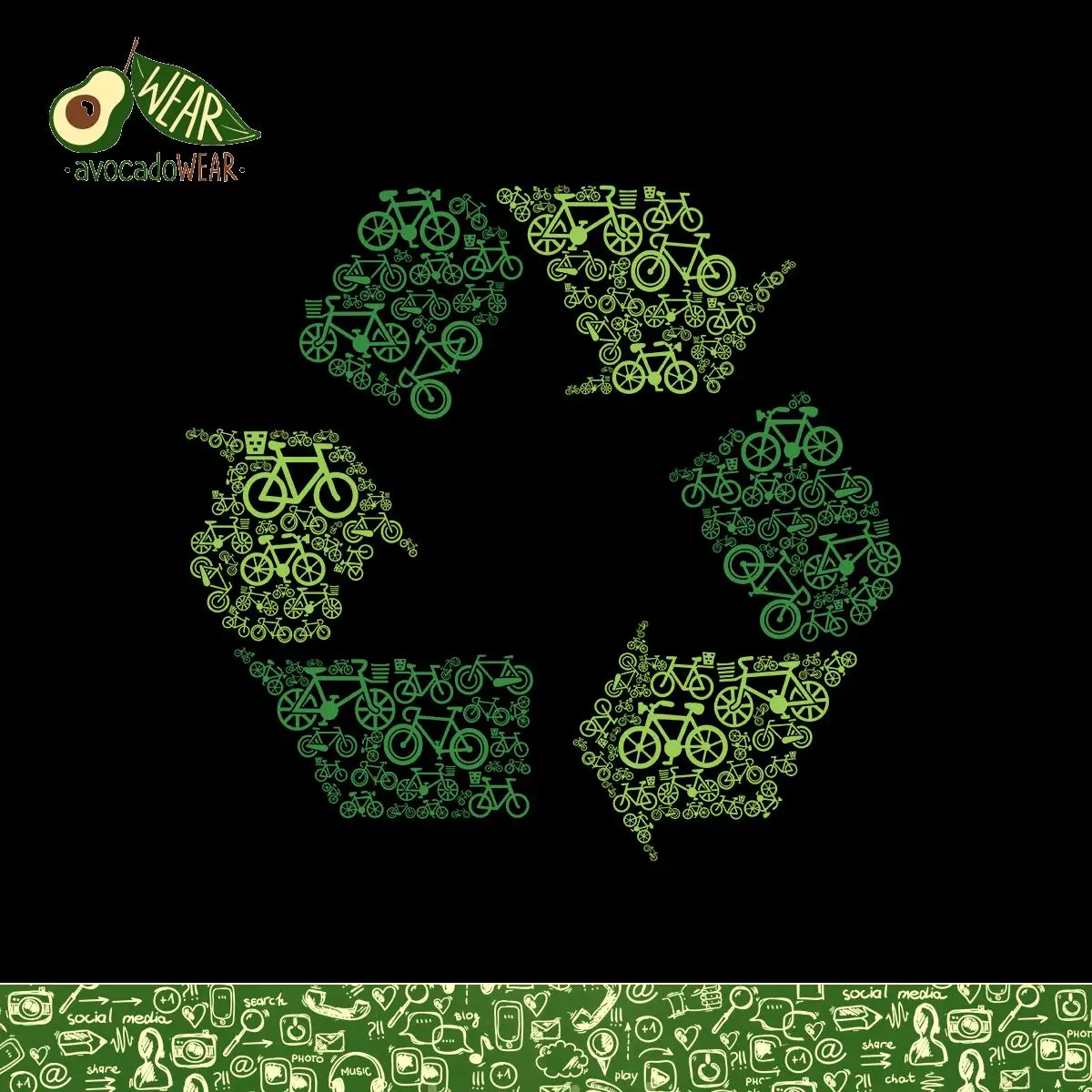 Recycle Sign Clean Earth Мужская футболка XS-5XLStreetwear Забавный принт одежда хип-топ топы