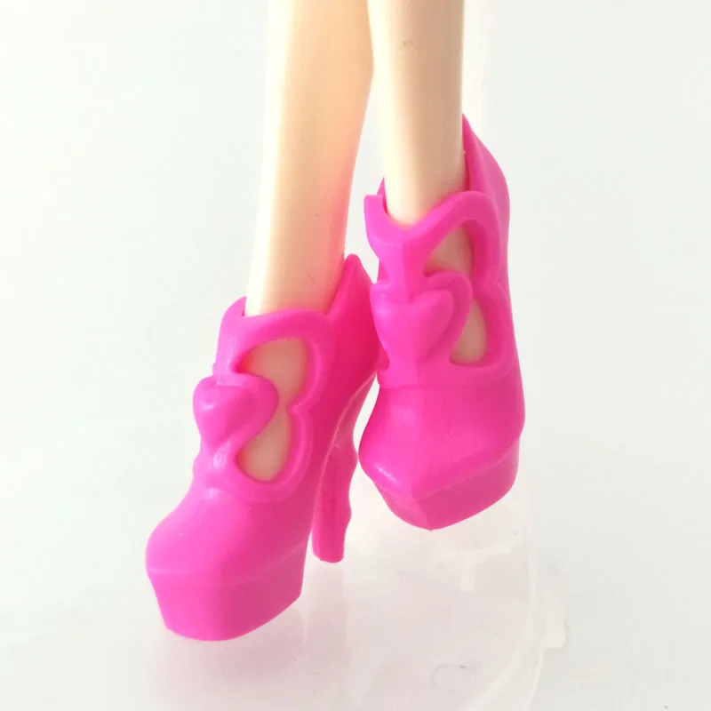 Розовые Оригинальные модные туфли для кукол Monster High на высоком каблуке куклы