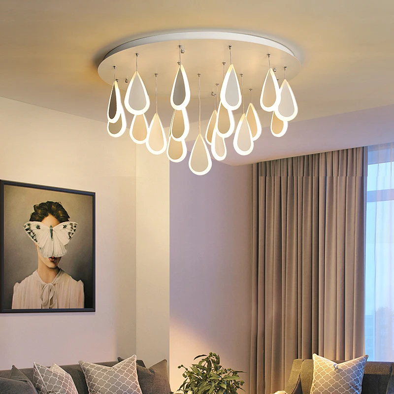 Белая современная светодиодная потолочная люстра лампа Lampara de techo освещение для