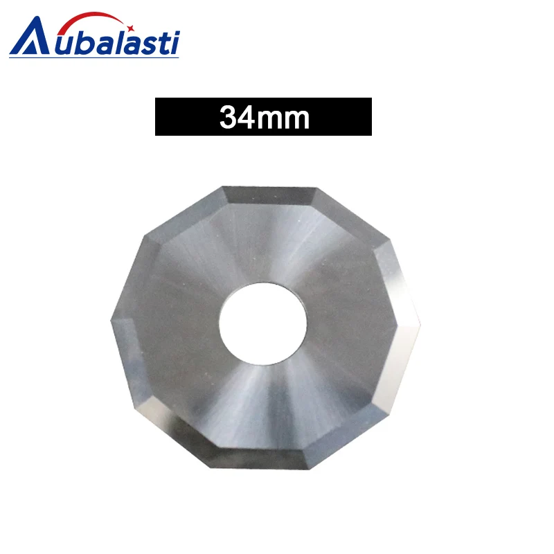 decagon 34mm Поперечный роторный резак из вольфрамовой стали для резки вибрирующих ножей из натуральной кожи, лист ПВХ - Цвет: decagon 34mm