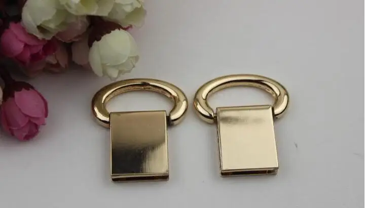 (6 шт./лот) кожаные ремешки для сумок с металлическим покрытием обеих сторон