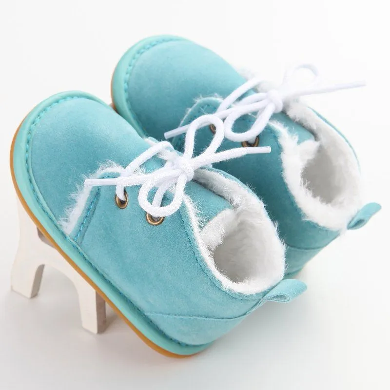 2019 Newborn Boys Girls Lace-up Shoes Frist Walkers Infant Autumn Warm Winter Baby | First