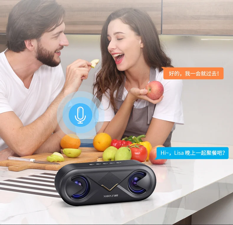 Новинка 6D стерео звук портативный Bluetooth динамик 10 Вт беспроводной громкоговоритель открытый динамик Поддержка TF карты/usb накопитель/AUX