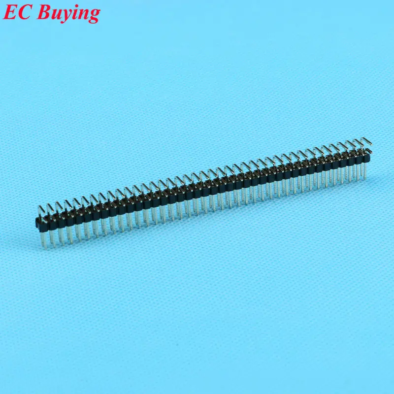 10 шт./лот 2x40pin 2 54 мм двухрядный позолоченный штыревой разъем 2*40|connector cctv|connector