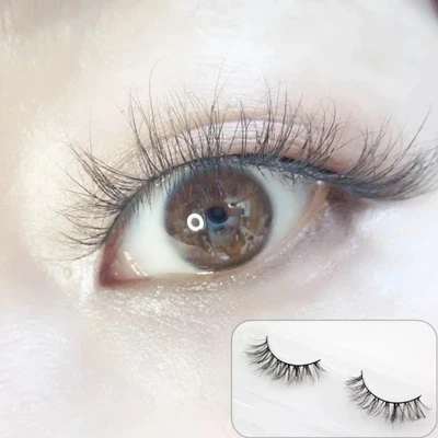 Mink Eyelashes 3D Mink lashes long Mink eyelashes Natural volume Cross eyelashes extension fake eyelashes Cruelty make up M45