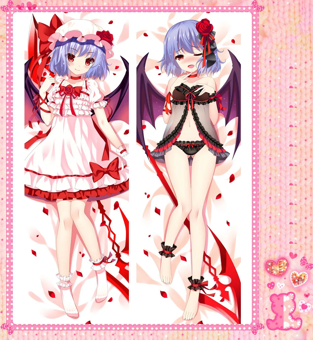

Двусторонняя обнимающая Подушка с рисунком японского аниме, проект TouHou, персиковая кожа, чехол для подушки, наволочка, чехол для подушки 79022