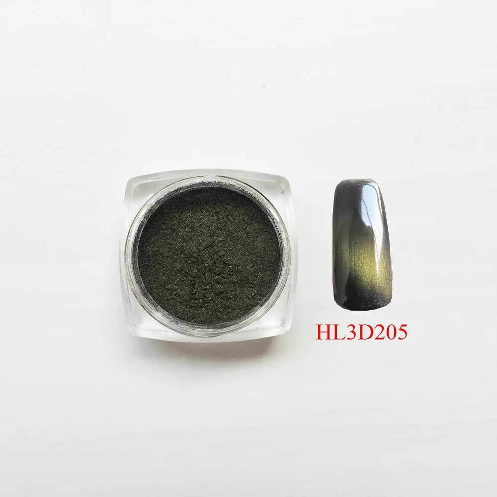 3D магнитный пигмент Hali 1 коробка кошачьи глаза Магнитный блеск для ногтей порошок