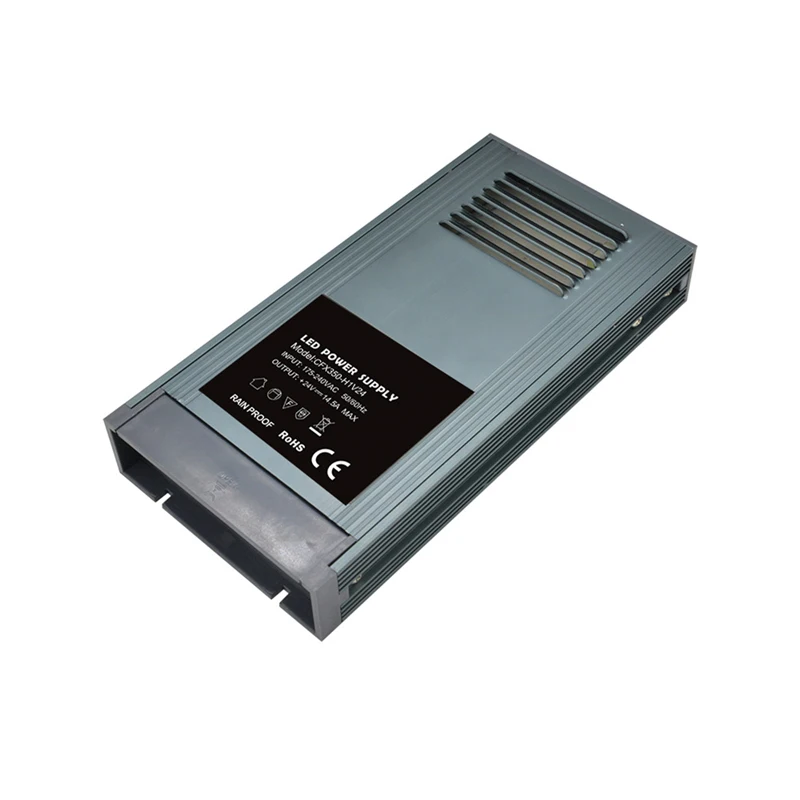 with no Logo SANPU непромокаемые Питание 24V 350W 15A безвентиляторный тихий постоянного Напряжение DC24V светодиодный драйвер 220-240VAC для 24VDC трансформатор IP63 - Цвет: with no Logo