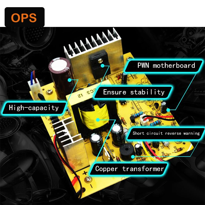 ЖК дисплей 12 В 24 свинцово Кислотное интеллектуальное импульсное зарядное