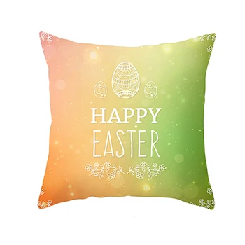 45*45 см Хлопок Кролик Happy Easter украшения для дома подушки Кролик яйца наволочки для подушки пасхальный декор wielkano - Цвет: 26