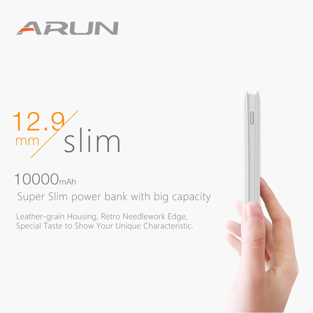 ARUN 10000mah Fast Charger Dual USB Power Bank Colorful Mobile With LED Torch and Indicator for iPhone Tablet Xiaomi HTC etc | Мобильные