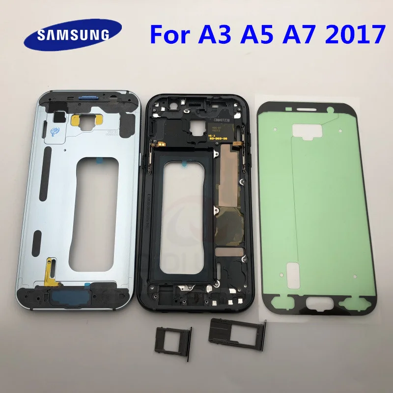 A3 A5 A7 2017 Замена средняя рамка Безель Корпус шасси для samsung GalaxyA3 A320F A520F A720F|Бамперы| |