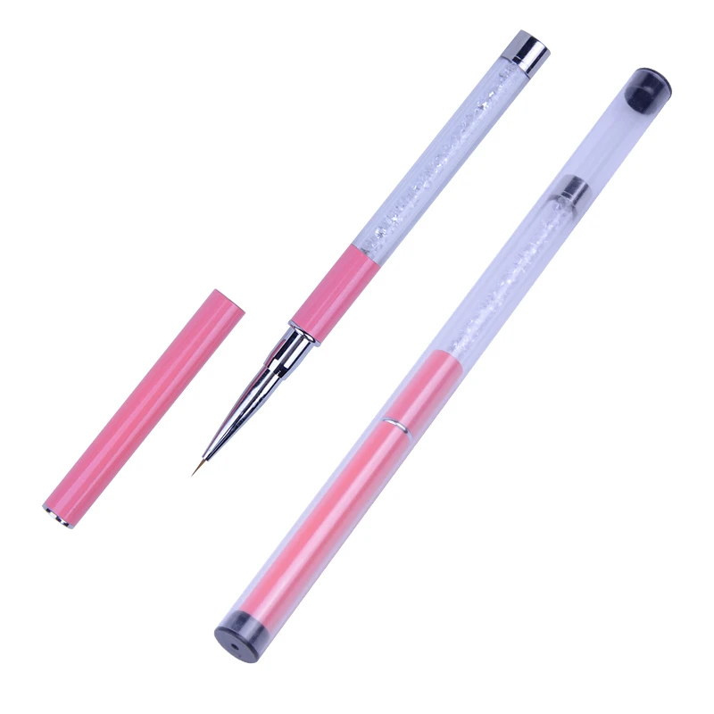 Nail Brush 1 Кристальная ручка УФ-гель тонкий лайнер сетка ручка для рисования инструмент для маникюра кисть для украшения ногтей акриловая линия набор кистей для рисования - Цвет: Nail Brush 1