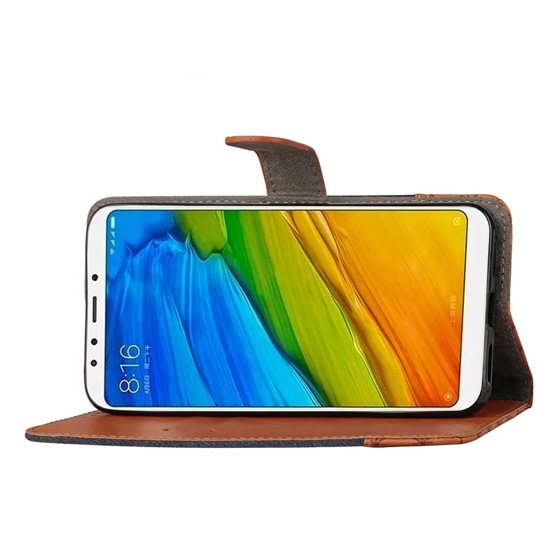 Xiomi Redmi Note 4X4 5A 5 Pro Global чехол-кошелек, откидной джинсовый кожаный чехол для телефона s on для Xiaomi Redmi 4X 5A 5 Plus 6 Pro 6A чехол