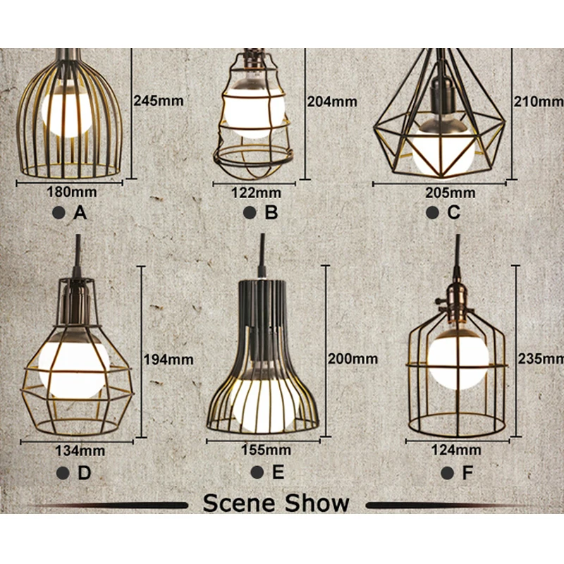 Причудливый подвесной светильник художественное украшение Модный Железный
