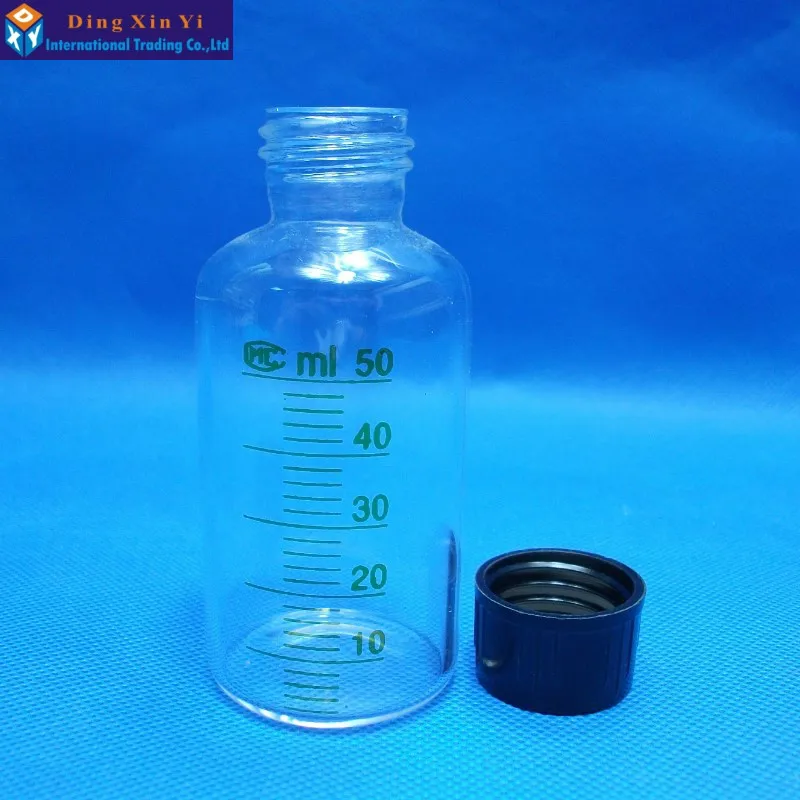 50ML1 0 шт./лот стеклянные флаконы Градуированные бутылки для образцов сыворотка