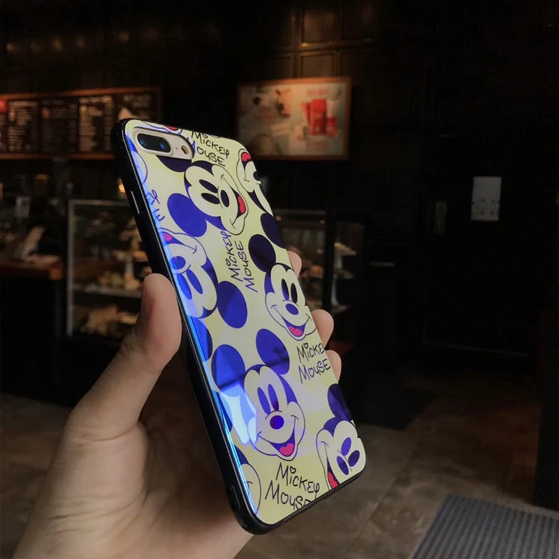 Моды Blu Ray Микки мобильный Телефонные Чехлы для iPhone X 6 7 8 6S плюс задняя крышка