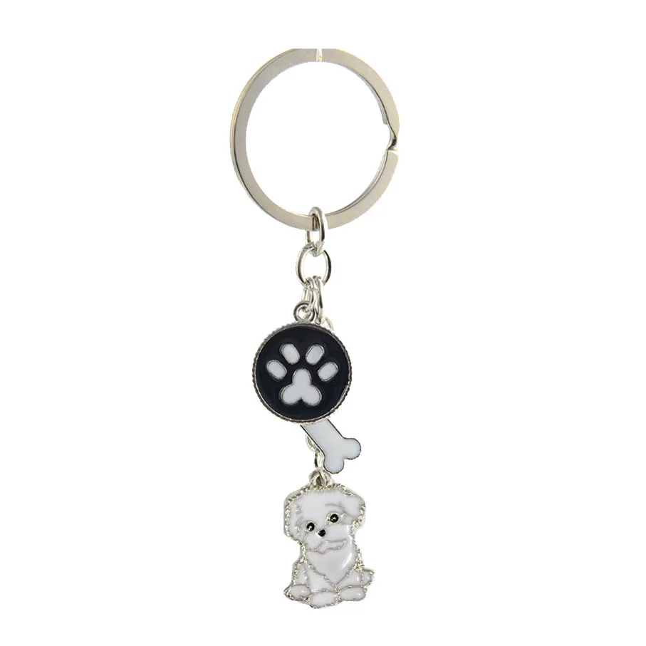 Брелок для ключей Flyingforest с подвеской в виде собаки|bag charm|charm keychainfashion keychain |