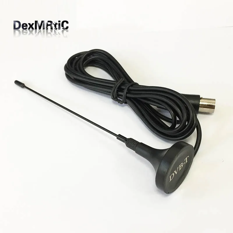 DVB T потоковая антенна комнатная ТВ с магнитным основанием 3 м фоторазъем