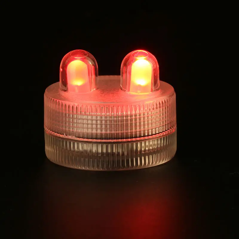 China Wholesale 100pcs/lot  Multi-color Submersible Small Coin Battery Operated Micro Mini Led Candle Party CenterpieceFor party