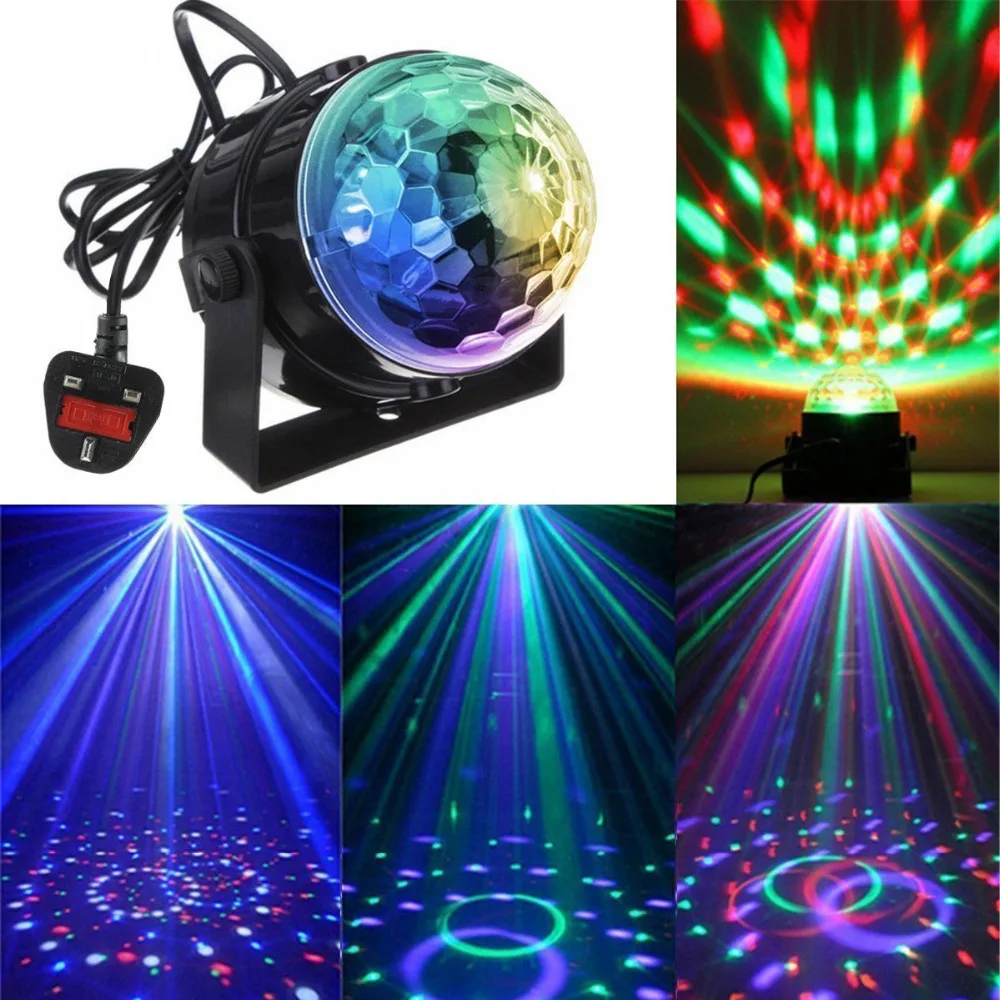 Сценическое освещение для мини дискотеки светодиодный RGB светильник со звуковой