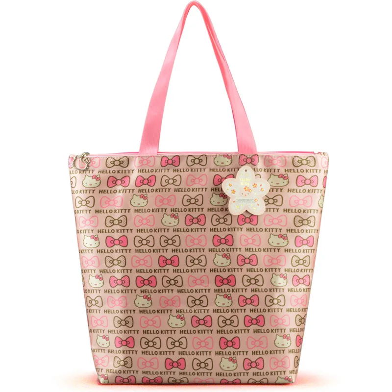 pink hello kitty хозяйственная сумка эко Оксфорд непромокаемые сумки кошелек XW-022 - Цвет: pink