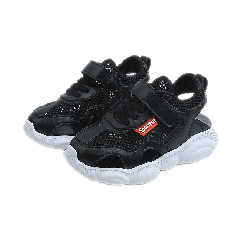 Детская пляжная обувь 2019 новая с мишками для мальчиков рваные мягкой подошвой