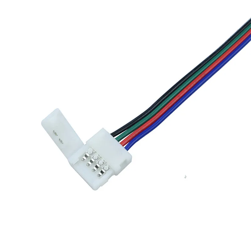 10 мм 4 контактный разъем для светодиодной RGB ленты 5050 2835 Светодиодный Без сварки