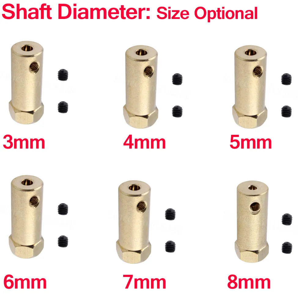4pcs/lot Wheels Tires Flexible DC Gear Motor Coupling Coupler Connector Adapter Nuts 12mm Hex 30mm Length for RC Car Robot DIY | Игрушки и